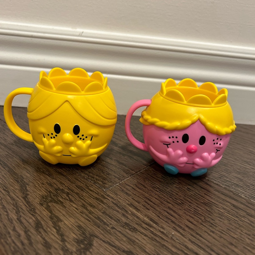 Mr men and little miss Pink Mug Maccas Mcdonalds Happy Meal